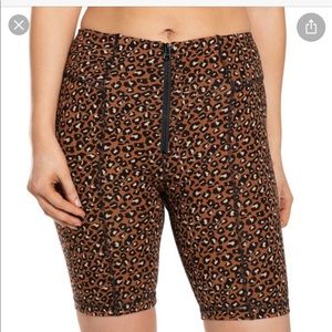 Free People Cheetah Bike Shorts